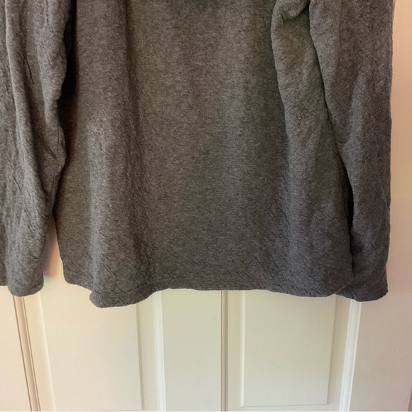 ⬇️ Sundance Gray Cowlneck Sweater Long Sleeve Cotton Blend Size L - Picture 4 of 7